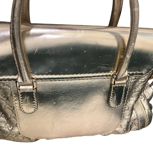 GUCCI Gold Guccissima Leather LargeQueen Satchel. STUNNING! - Picture 10 of 12